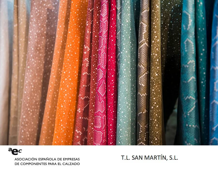 laminate for footwear and leather goods. TL Saint Martin